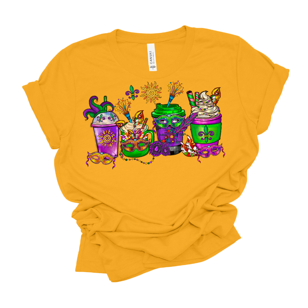 Mardi Gras Coffee Shirt`