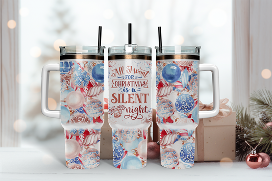 Silent Night 40 Oz Tumbler