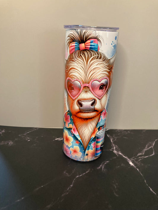 Highland Cow Summer Tumbler