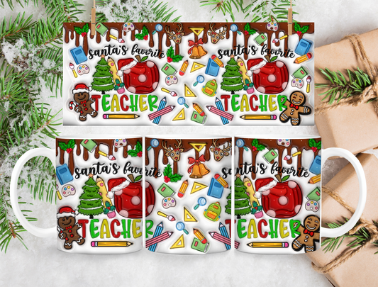 Santa's Favorite Teacher Mug