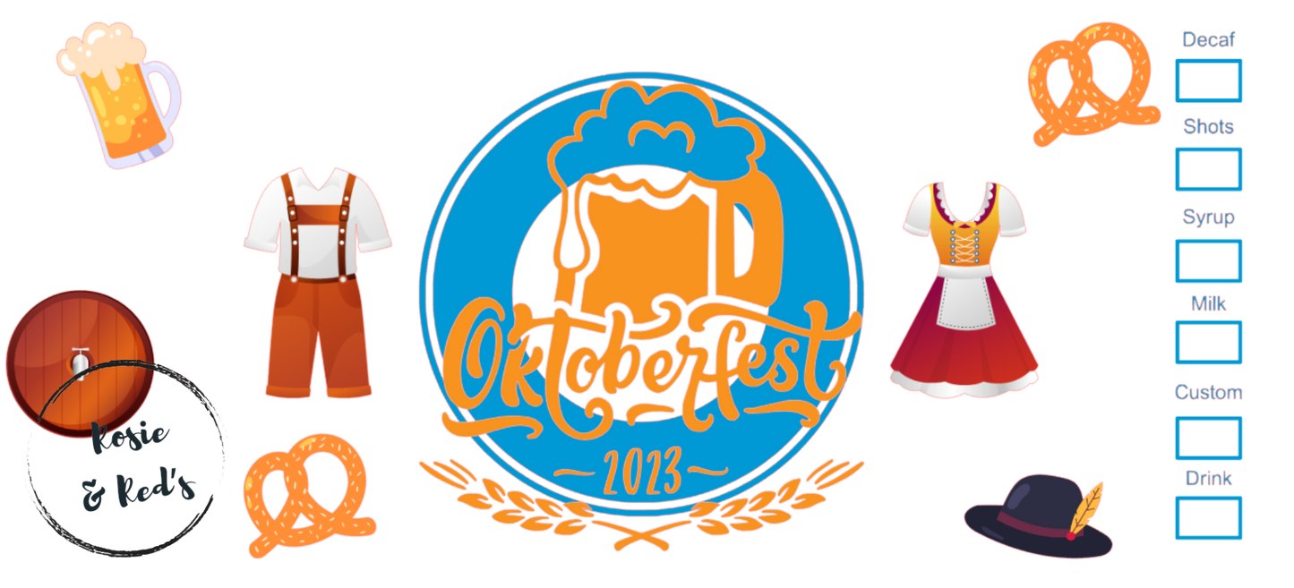 Oktoberfest 2023 Beer Can Glass UV Transfer