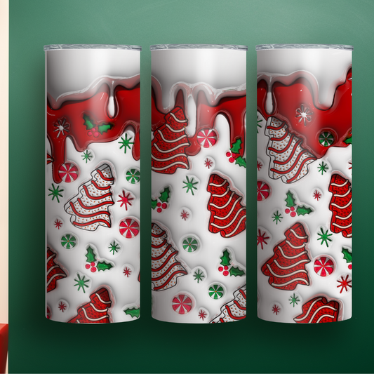 Christmas Tree Cake Tumbler