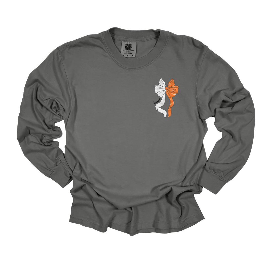 Tennessee Vols Ribbon Coquette Glitter Shirts | Game Day-Sports | Tennessee| Coquette| Sweatshirt| Shirt| UT