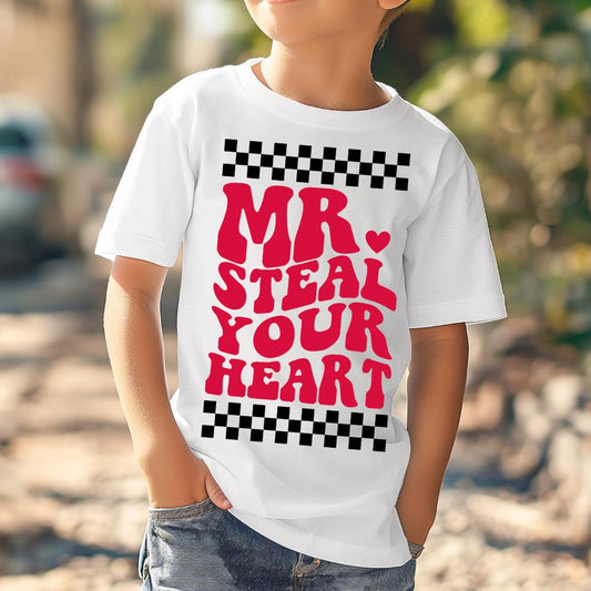 Boy's Valentines Shirt, Mr. Steal Your Heart, Boy's Valentines, Toddler Valentines